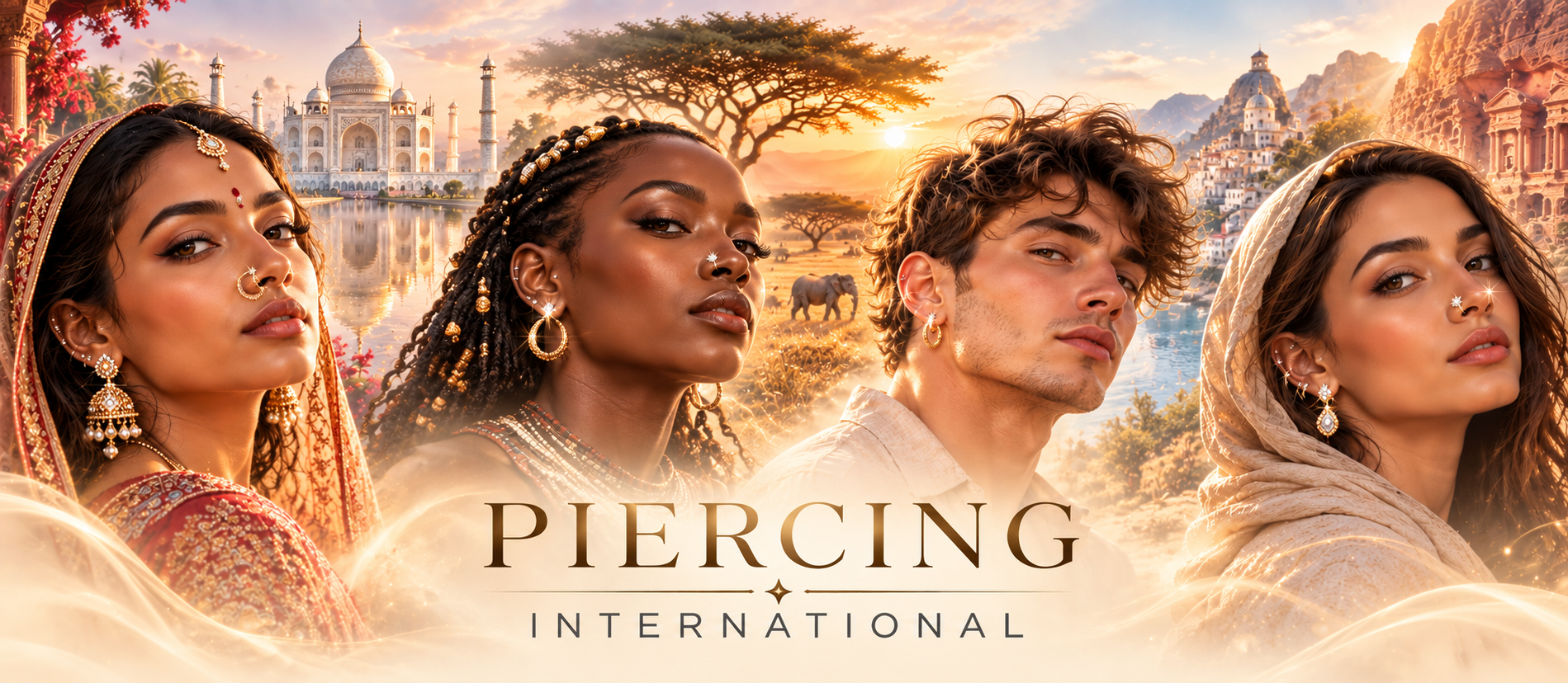 Piercing International — люди разных культур с пирсингом